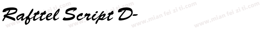 Rafttel Script D字体转换